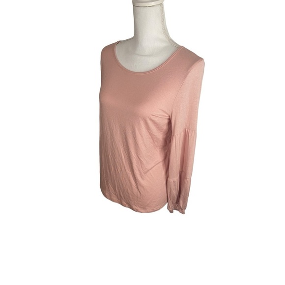 Coco and Carmen‎ Celina Tiered Long Sleeve Crew Neck Pink - Picture 3 of 8